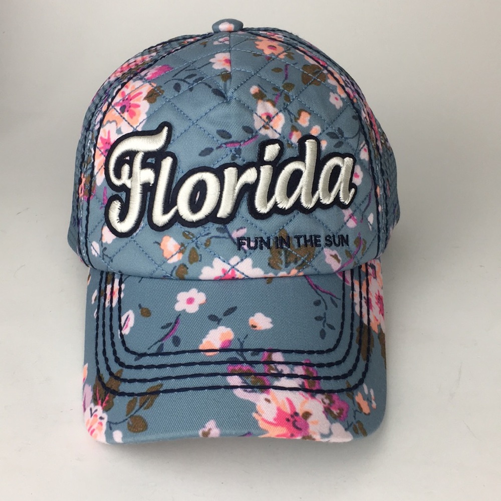 Robin Ruth Florida Floral Adjustable Cap